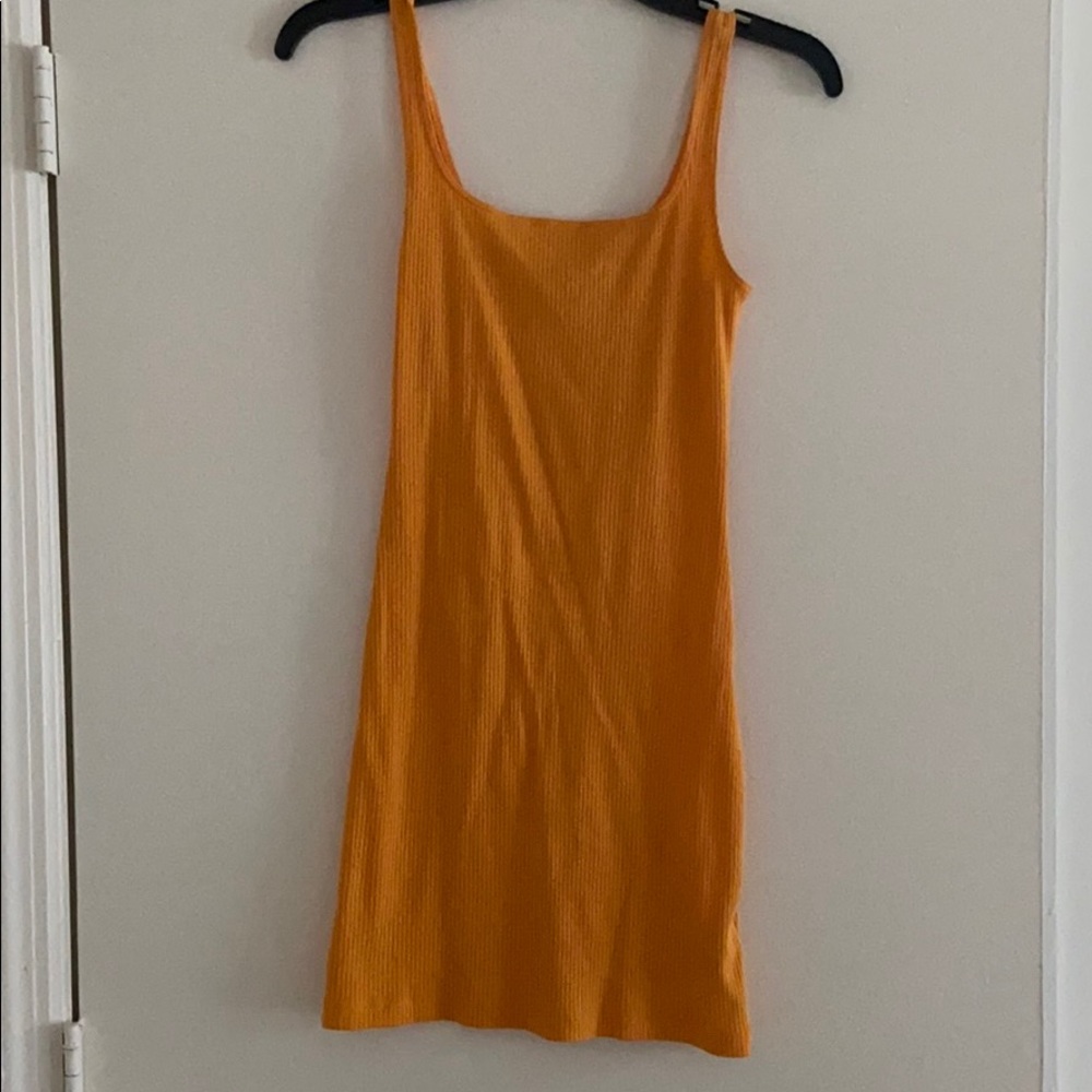 Ribbed body con dress